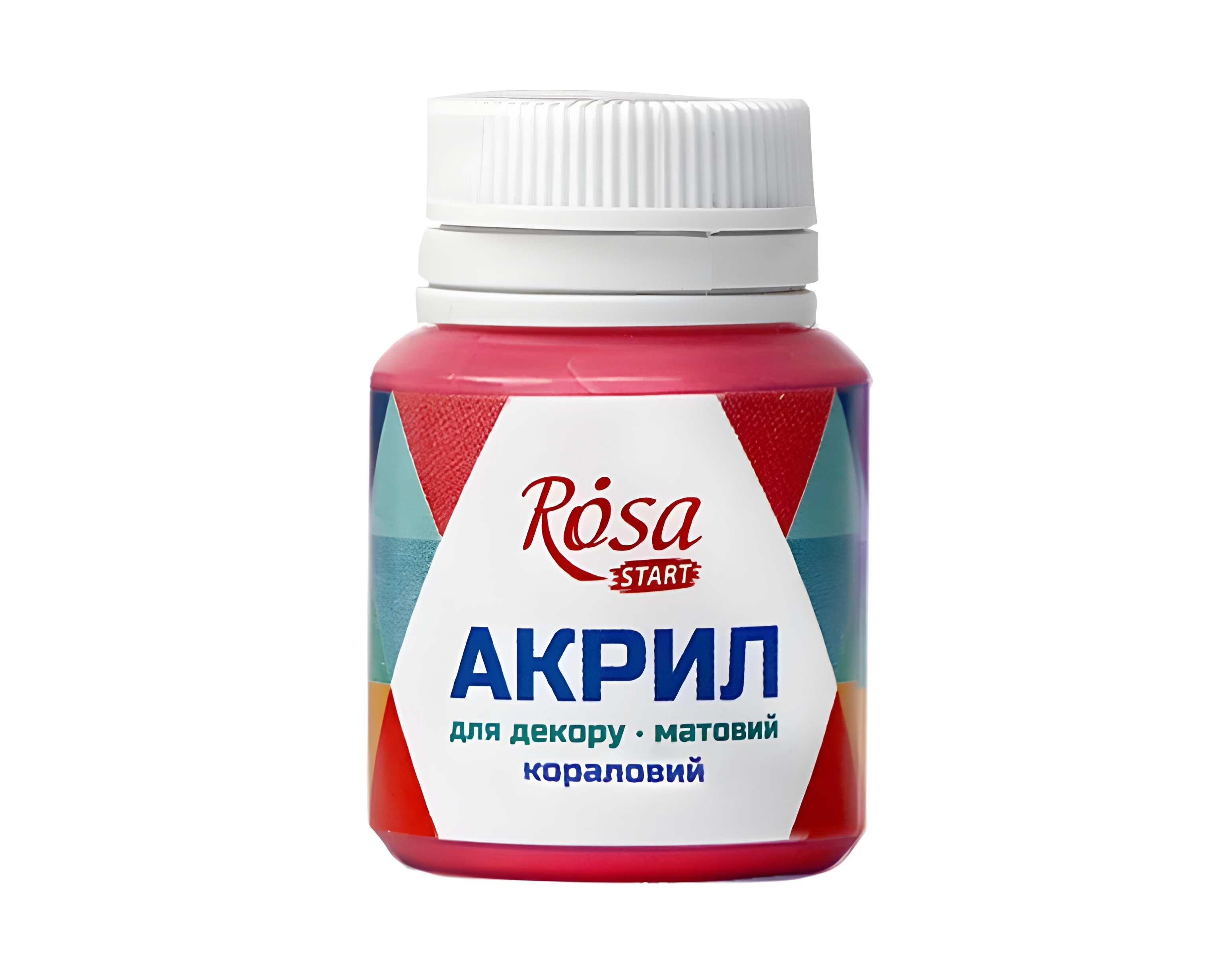 Акрил для декору, Кораловий, матовий, 20 мл, ROSA START