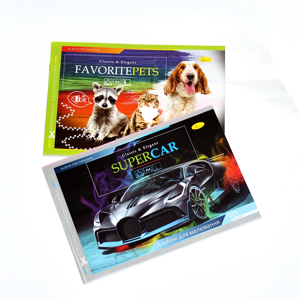 Альбом для малювання Апельсин 30арк 120 г/м2 скоба з перфорацією АМП-С-30 — фото 2