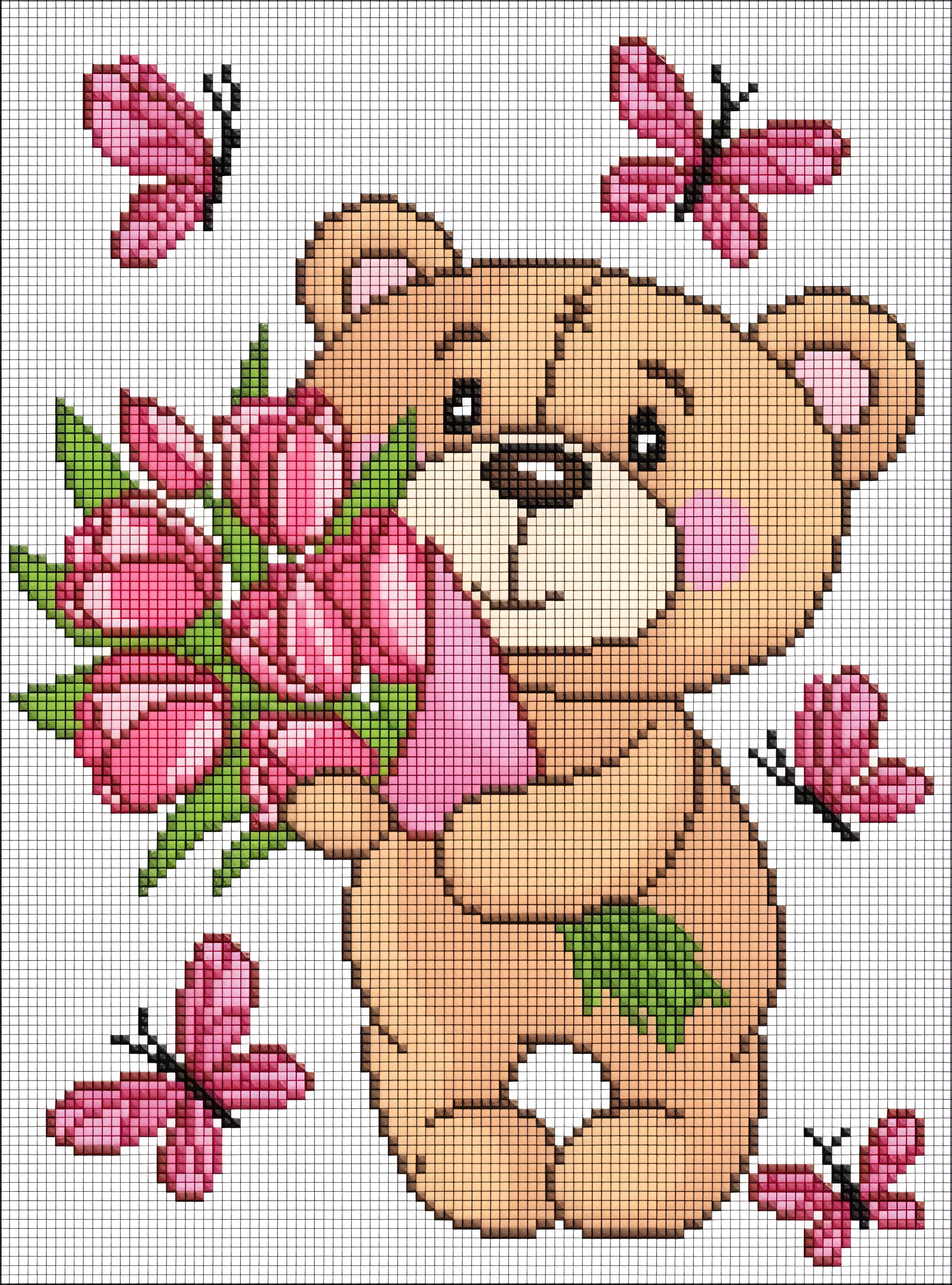 Алмазна мозаїка Ідейка на підрамнику Чарівний ведмедик 30x40см 8035