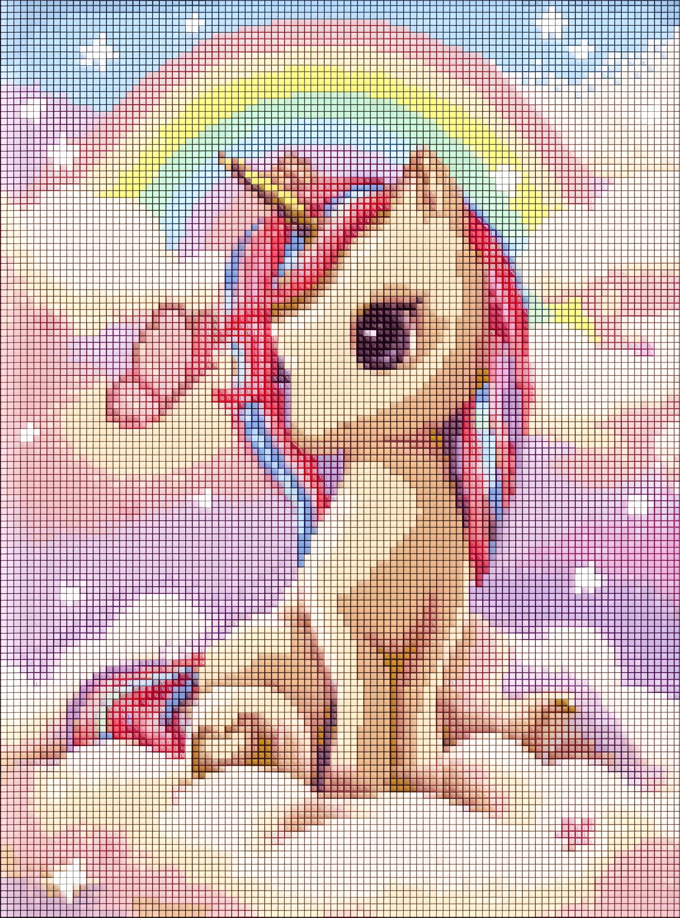 Алмазна мозаїка Ідейка на підрамнику для дітей Допитлива одноріжка з АВ стразами 30х40см 7631