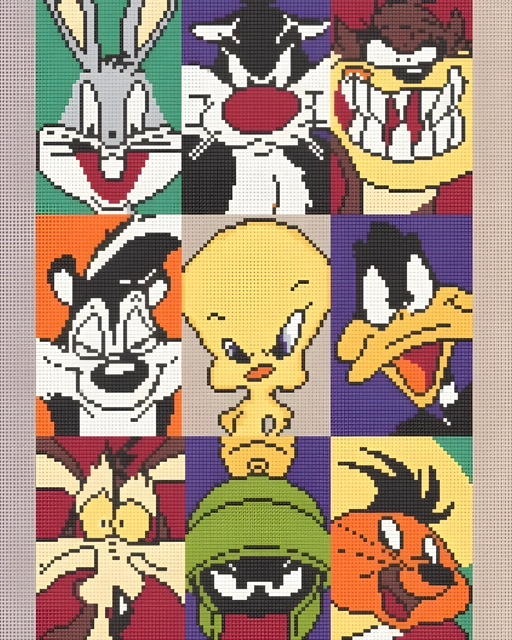 Алмазна мозаїка Origami UA Герої Looney Tunes 40х50 см