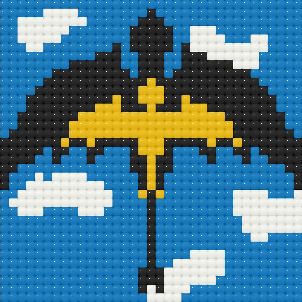 Алмазна мозаїка Origami UA міні Крила дракона 10х10 см ODM 0129