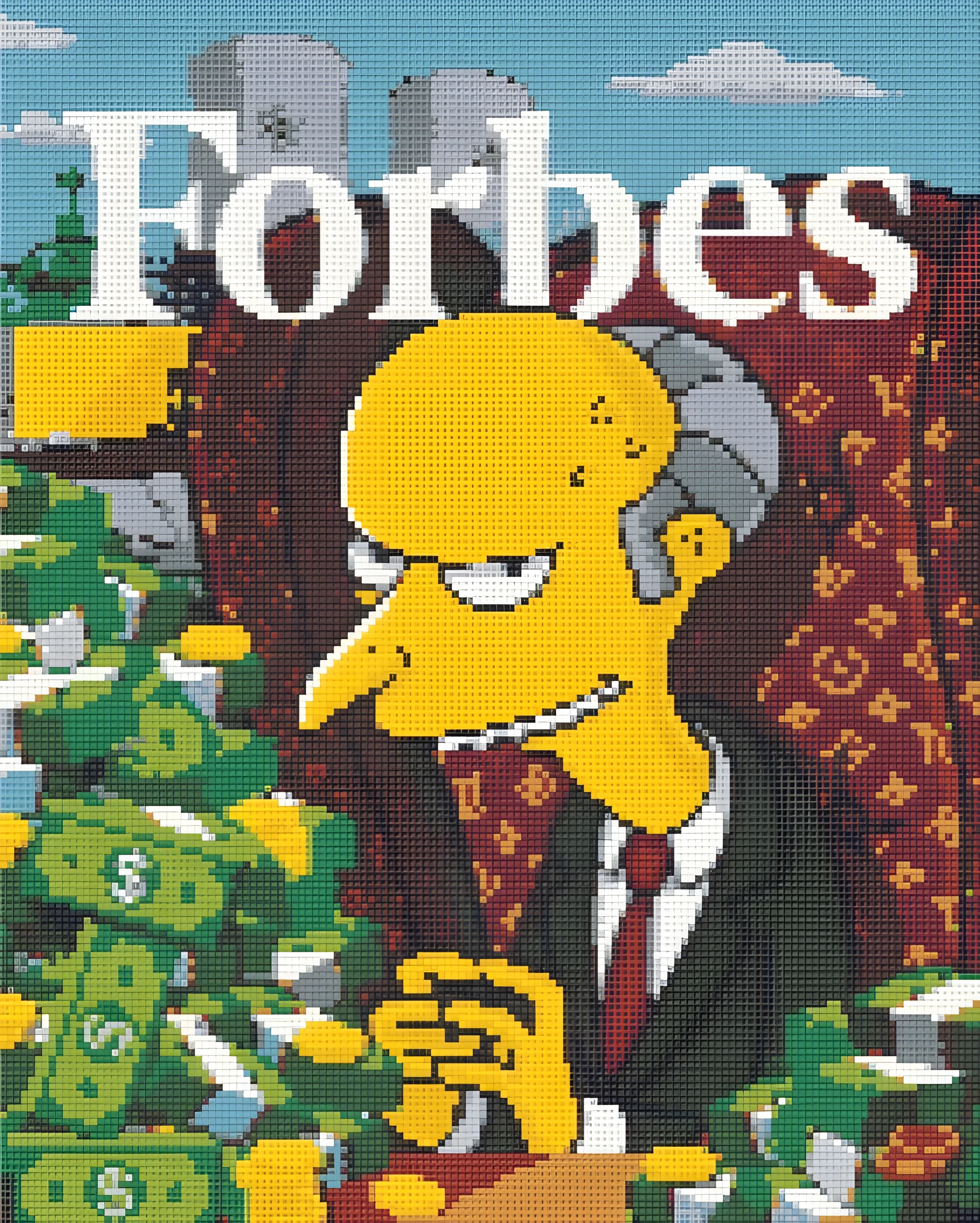 Алмазна мозаїка Origami UA Містер Бернс Сімпсони 40х50 см OD 3132