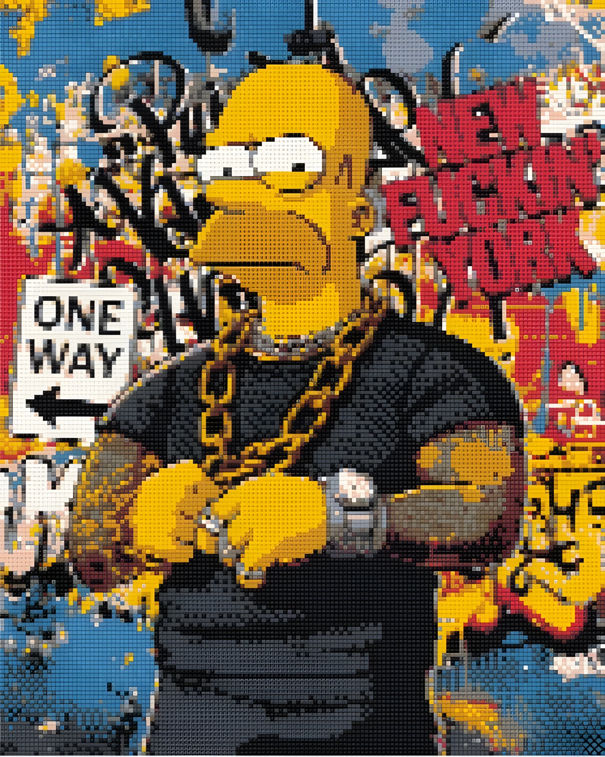 Алмазна мозаїка Origami UA Сімпсони 40х50 см OD