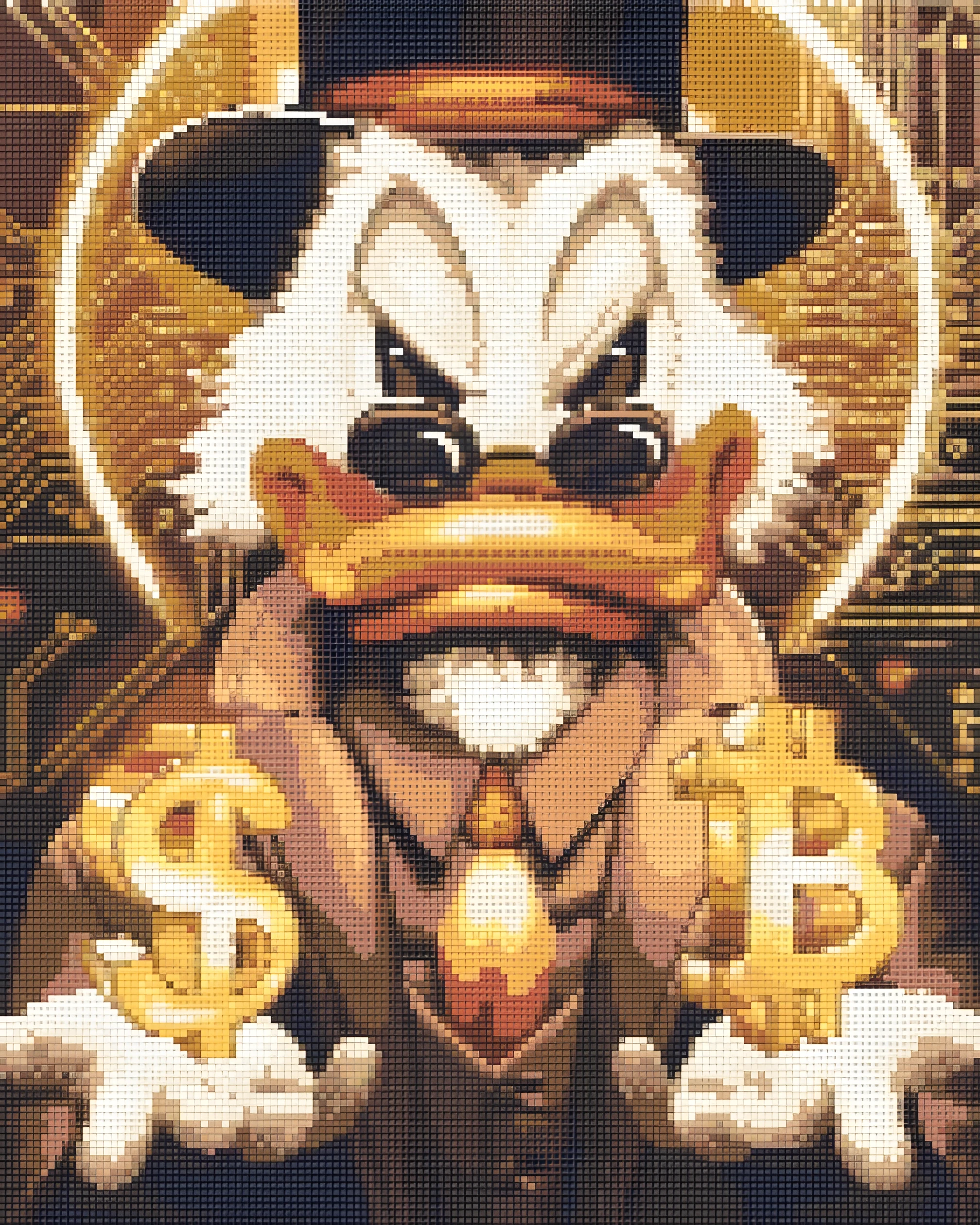 Алмазна мозаїка Origami UA Скрудж Макдак голд 40х50 см OD 3320