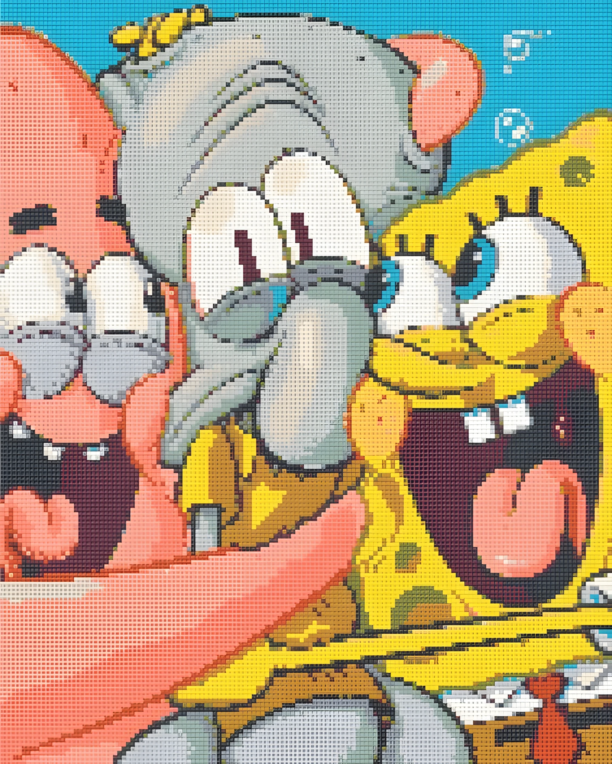 Алмазна мозаїка Origami UA Спанчбоб - Патрік Сквідвард та Губка боб 40х50 см