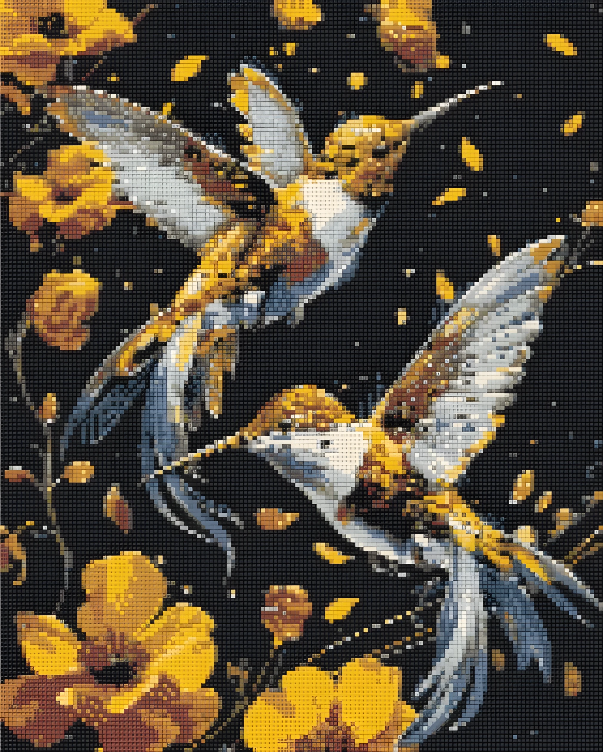 Алмазна мозаїка Origami UA Танок птахів 40х50 см OD