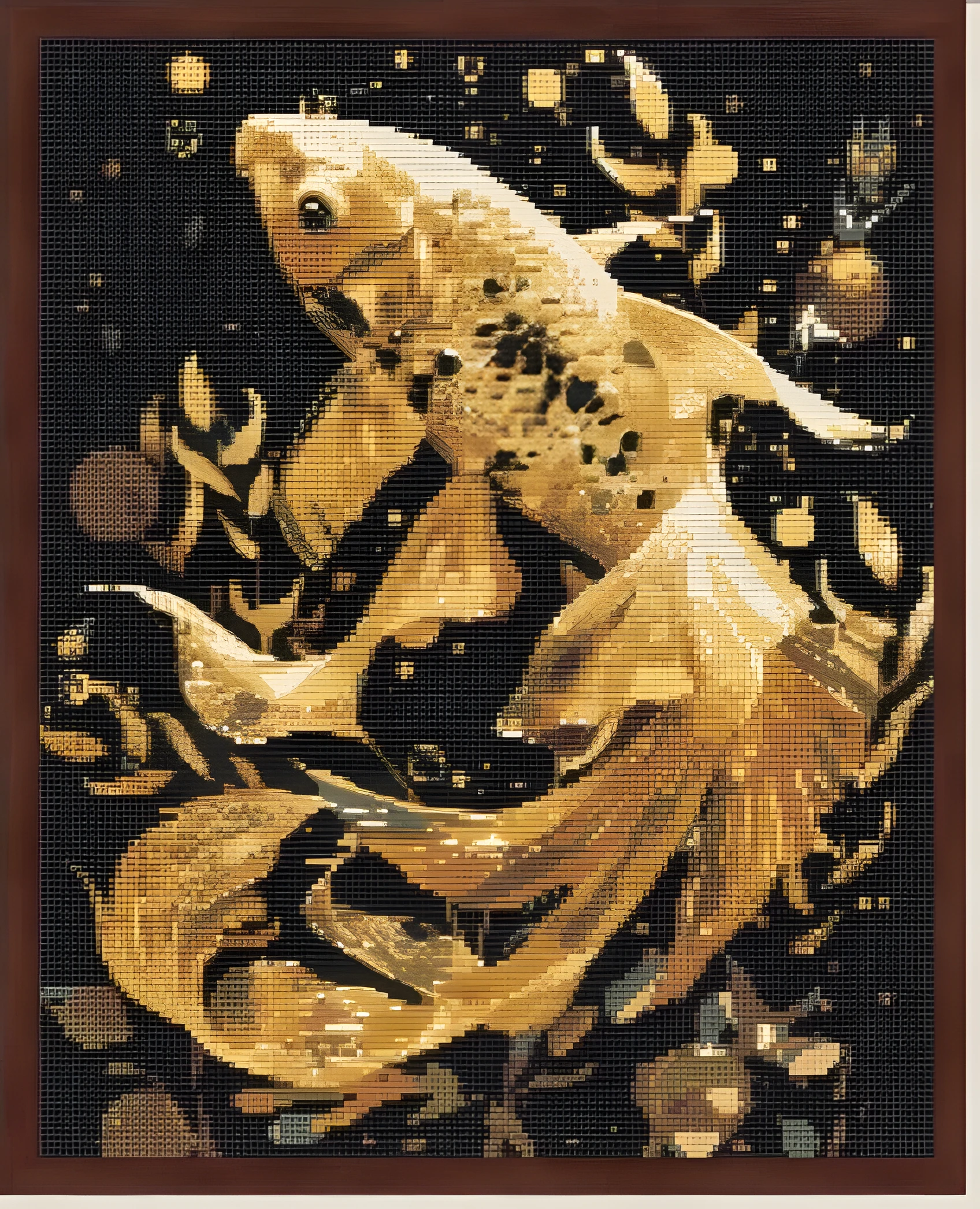 Алмазна мозаїка Origami UA Золота рибка 40х50 см OD 9670