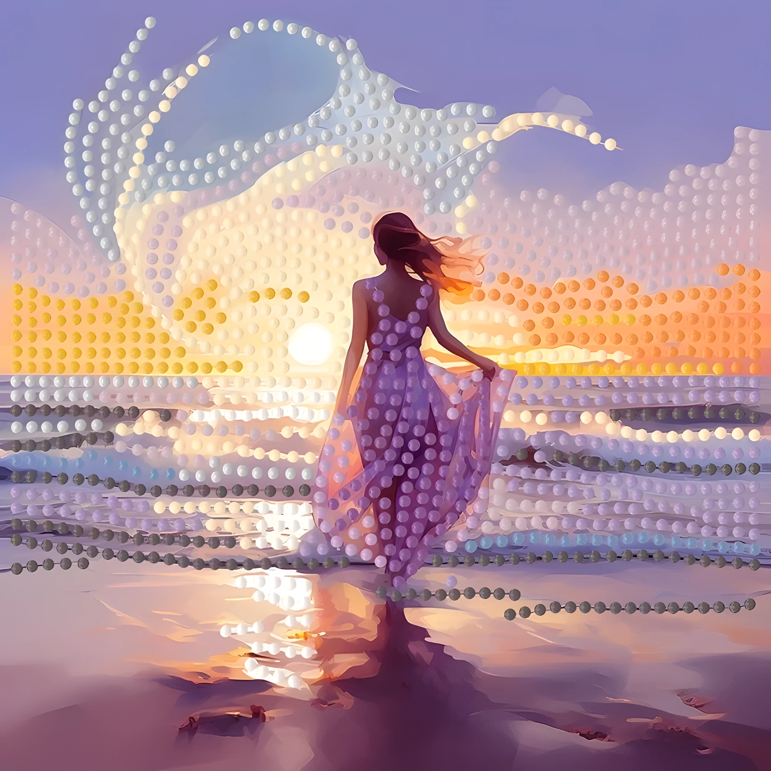 Алмазна мозаїка Strateg Сила стихій 18х18 см