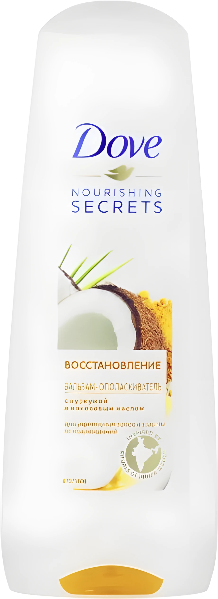 Бальзам-ополіскувач Dove відновл. з куркумою та кокос. олією 350мл