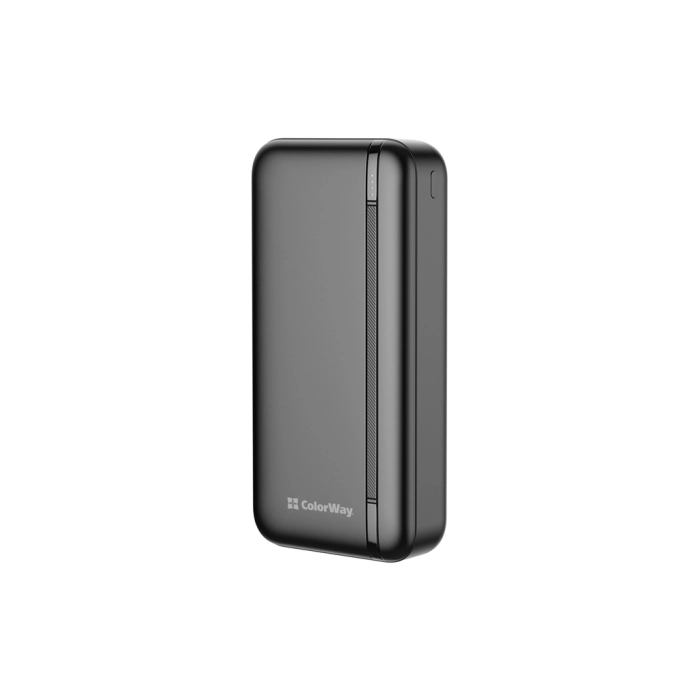 Батарея універсальна ColorWay 20 000 mAh Portable Charger (USB/QC3.0 + USB-C/PD/22.5W) Black (CW-PB200LPB4BK-PD) — фото 2