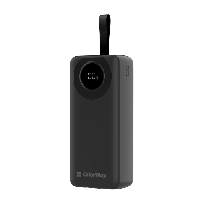 Батарея універсальна ColorWay 30 000 mAh EnergyPlus PD/18W, QC3.0/22.5W, Black (CW-PB300LPB4BK-PDD) — фото 2