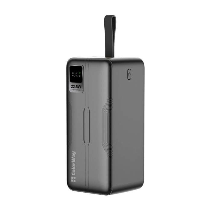 Батарея універсальна ColorWay 50 000 mAh PD/18W, QC3.0/22.5, Digital Display, Black (CW-PB500LPC5BK-PDD) — фото 2