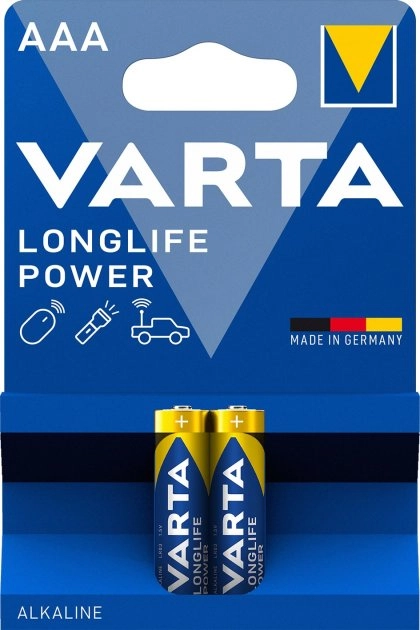 Батарейка VARTA LONGLIFE Power AAA BLI 2 ALKALINE — фото 2