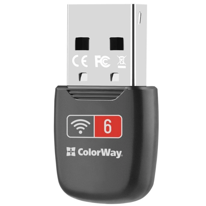 Бездротовий адаптер ColorWay Wi-Fi 6 (CW-AD-W1) — фото 2