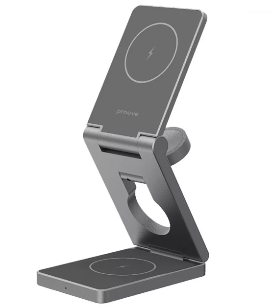 Бездротовий ЗП Proove Titan Volt 3 in 1 gray — фото 2