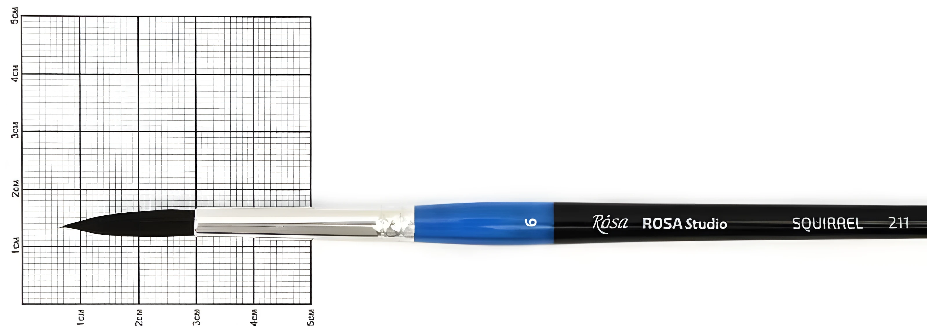 Білка кругла, 211, № 6, к. р. пензель ROSA Studio
