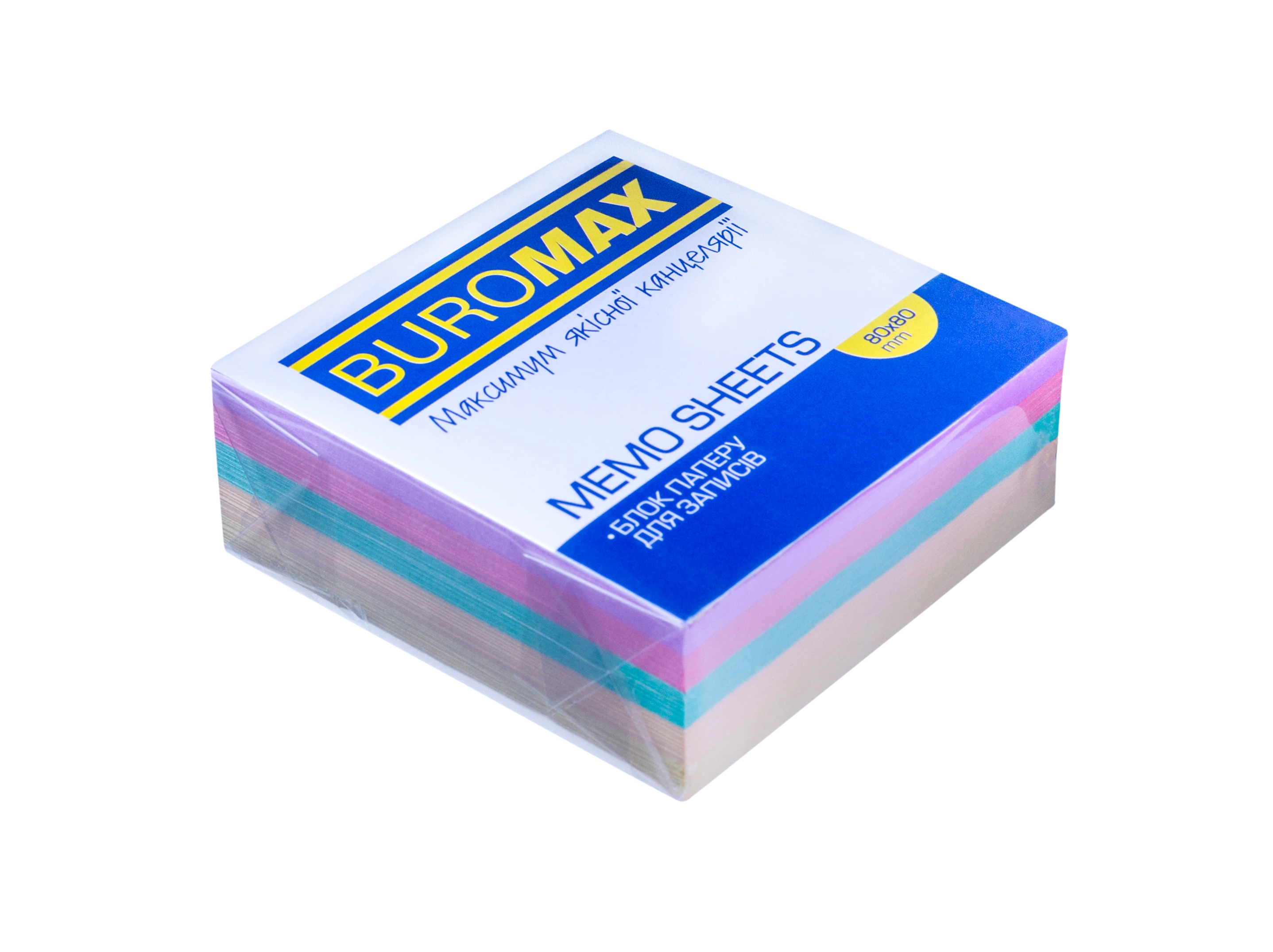 Блок паперу Buromax Декор Клеєний 80х80х30мм BM.2272 — фото 2