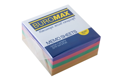 Блок паперу Декор кольоровий 90х90х40 мм — фото 2