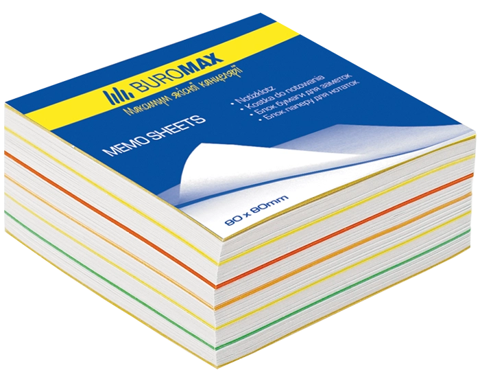 Блок паперу мікс кл. 80х80х30мм BM.2232 — фото 2