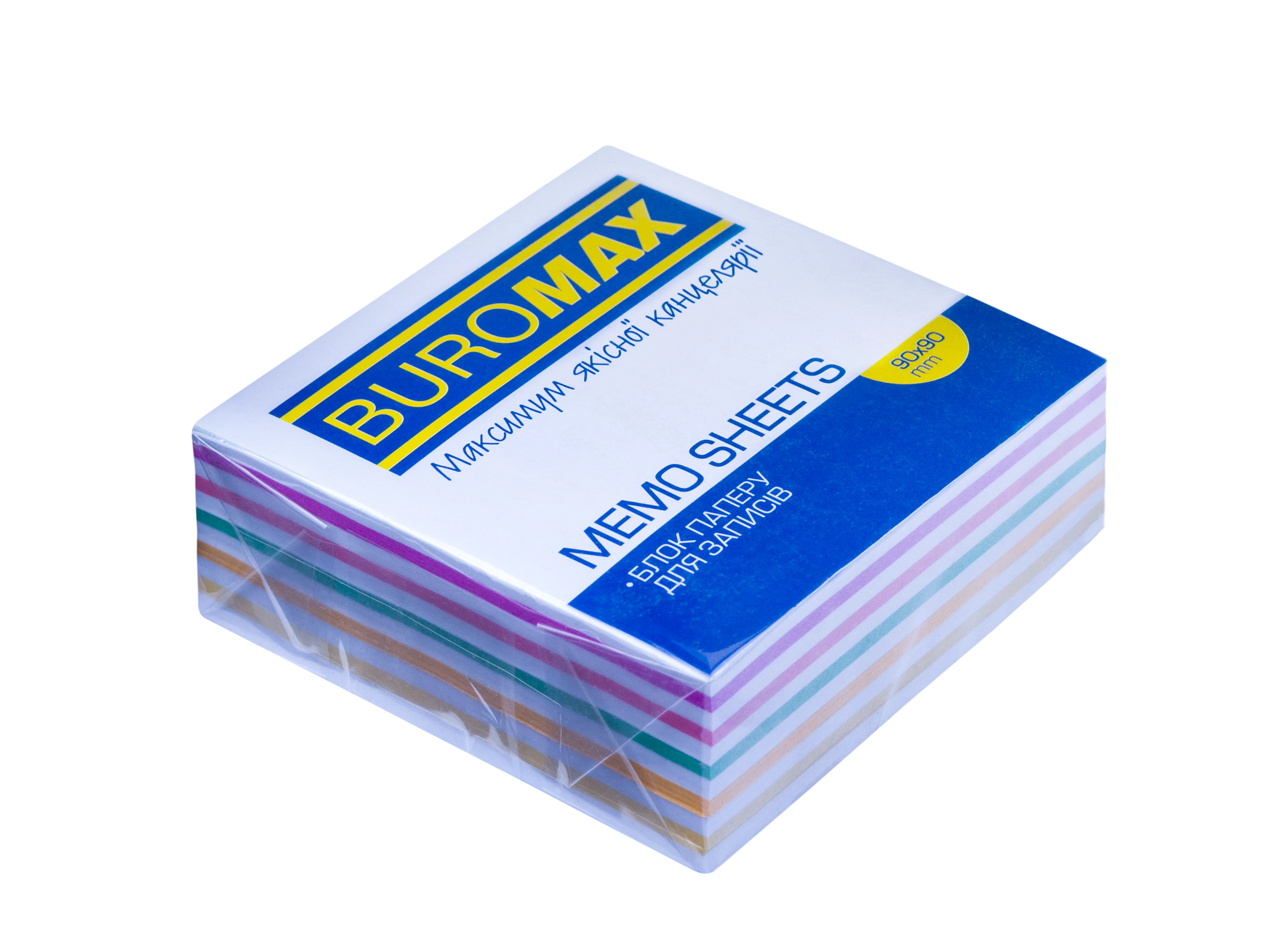 Блок паперу мікс проклеєний 90х90х30мм BM.2256 Buromax — фото 2