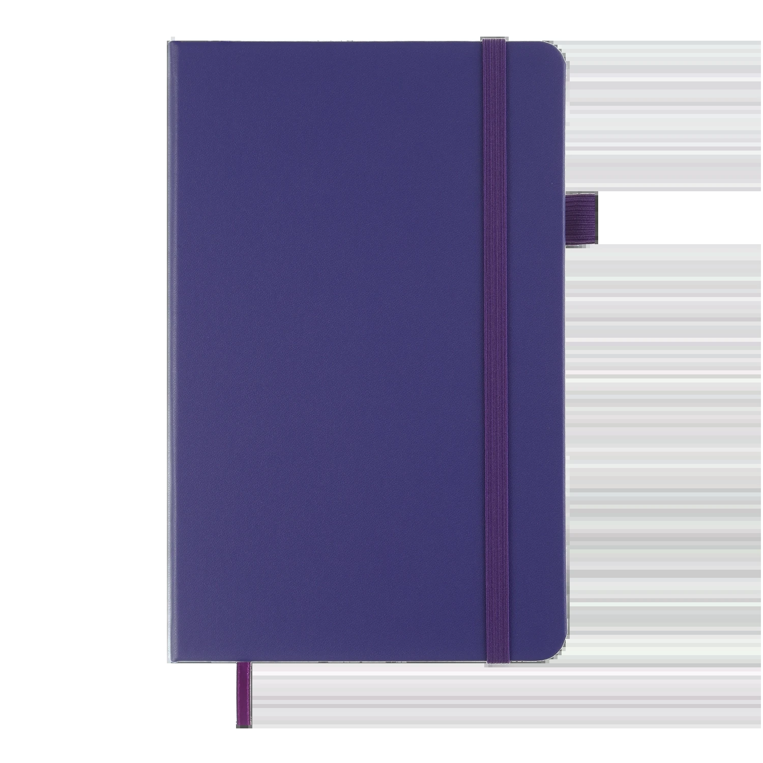 Блокнот 125x195 Buromax Etalon 96 аркушів клітинка штучна шкіра фіолетовий BM.291160-07