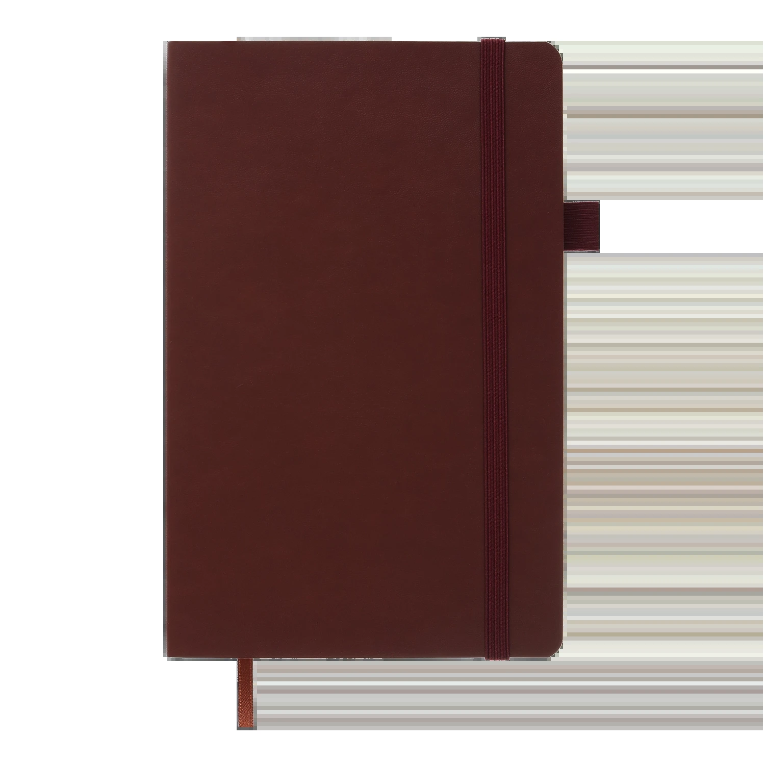 Блокнот 125x195 Buromax Primo 96 аркушів клітинка штучна шкіра коричневий BM.291161-25