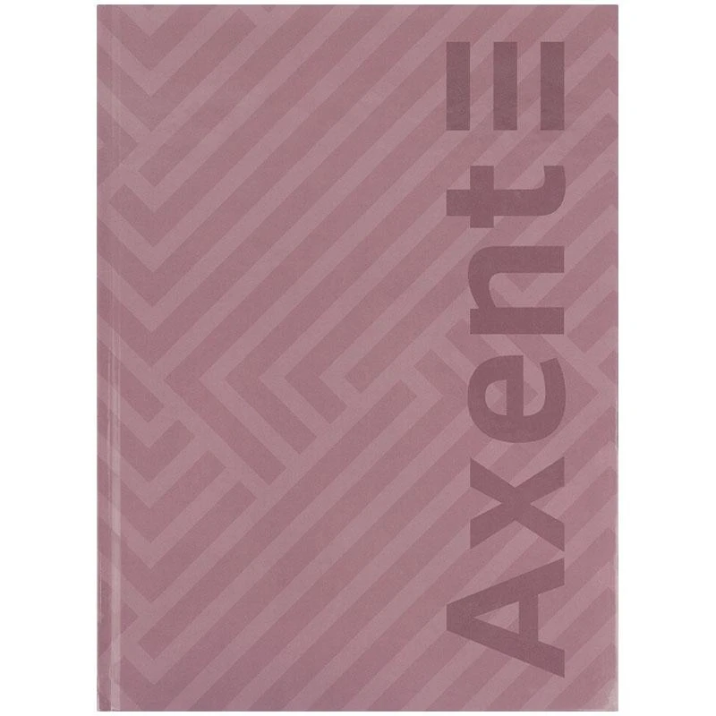 Блокнот А4 Axent 203х273 мм 96 аркушів клітинка Pattern рожева 8425-4-A