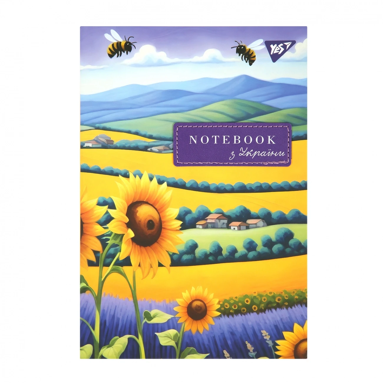 Блокнот А5 Yes 64 аркуші інтегральна обкладинка егрована обкладинка Ukrainian notebook клітинка 152074