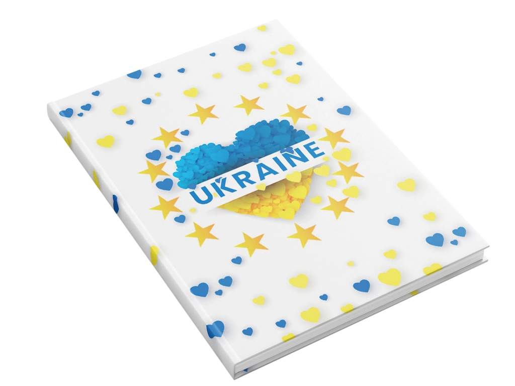Блокнот А6 Аркуш клітинка 48 аркушів тверда обкл Україна асорті 1В2915 — фото 2