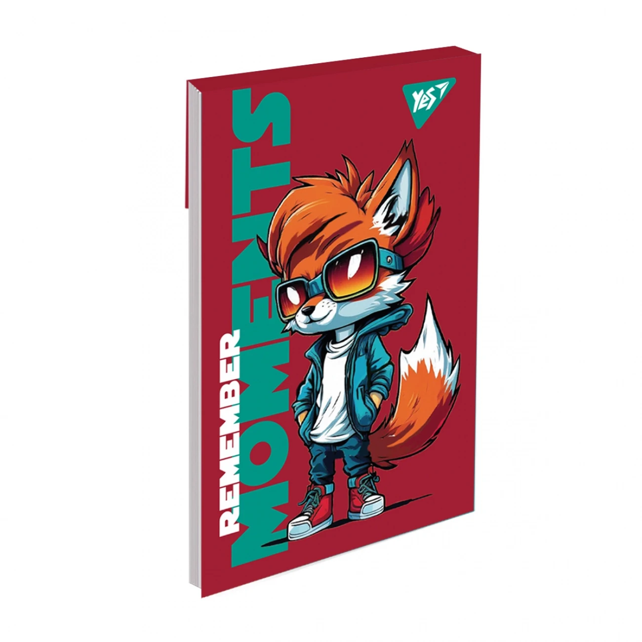 Блокнот А7 YES 48 аркушів клітинка клей Enjoy every moments