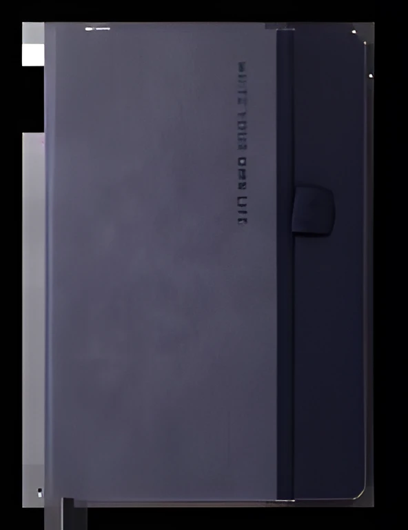 Блокнот діловий RECORD А5 96 арк. клітинка обкл. штучна шкіра сірий