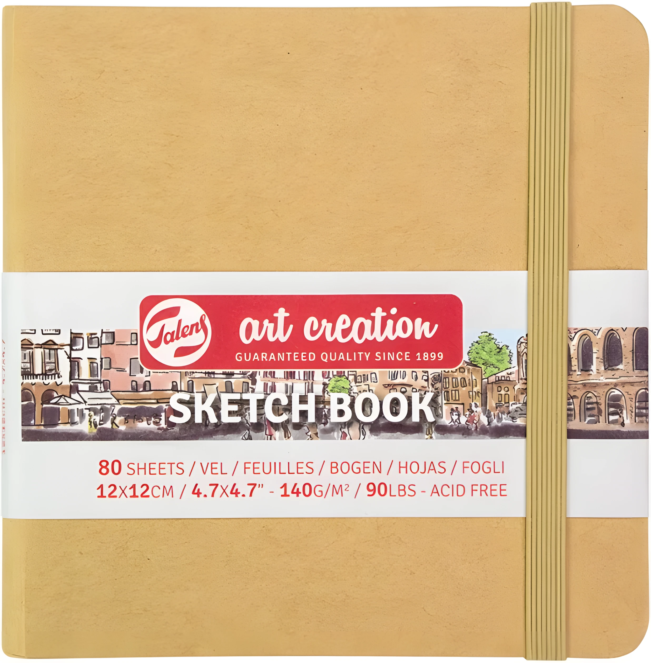 Блокнот для графіки Talens Art Creation 140г/м2 12*12см 80л Kraft Royal Talens