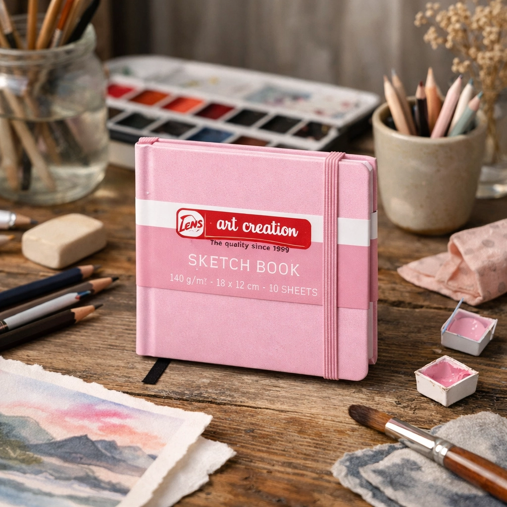 Блокнот для графіки Talens Art Creation 140г/м2, 12*12см, 80л., Pastel Pink, Royal Talens