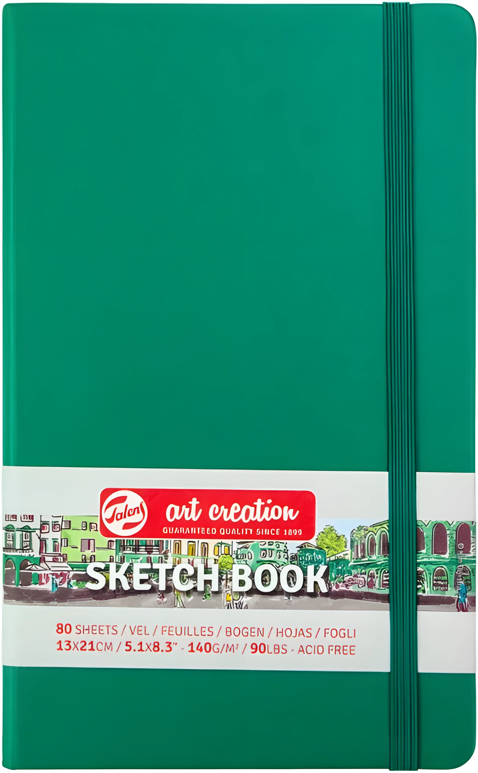 Блокнот для графіки Talens Art Creation 140г/м2 13*21см 80л Forest Green Royal Talens