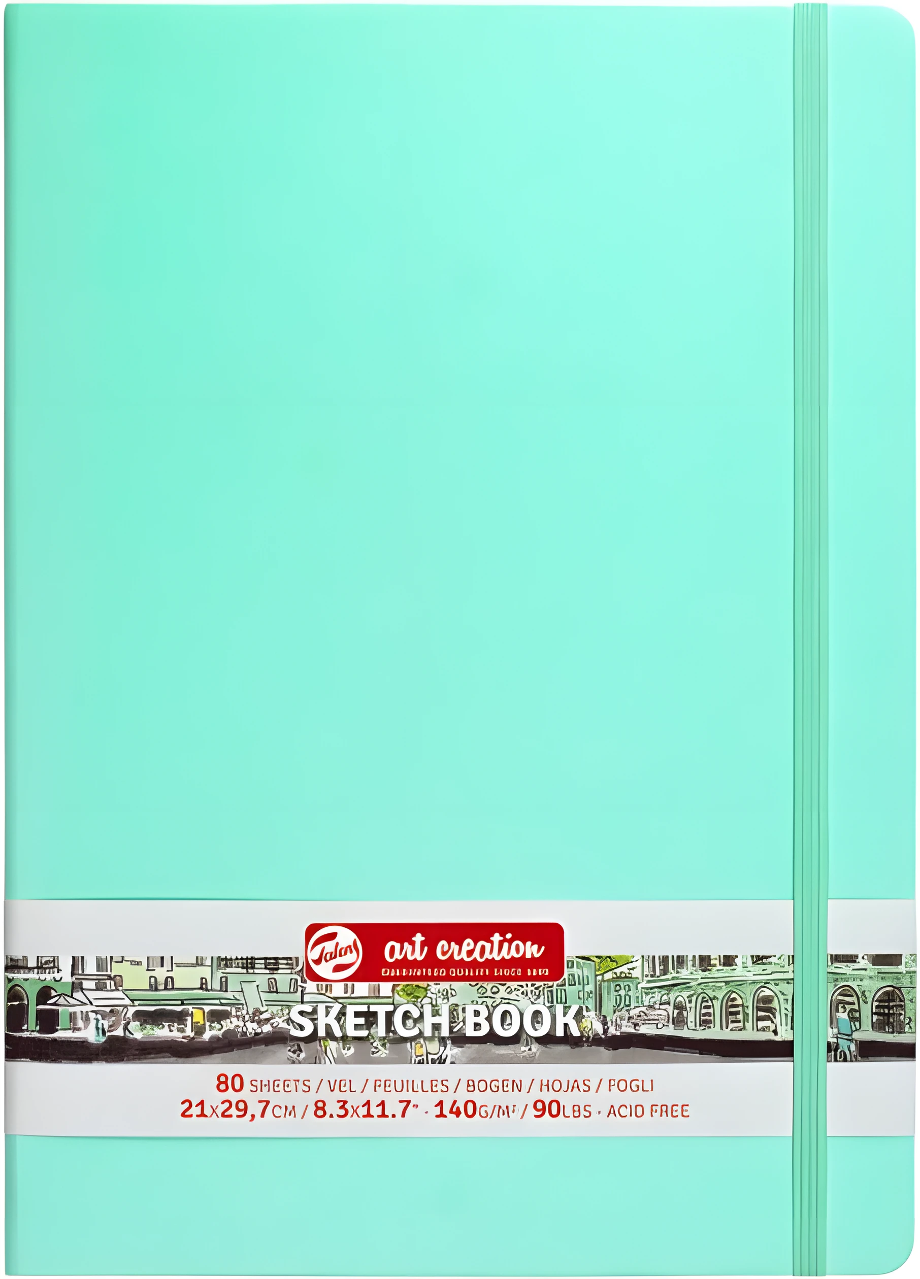 Блокнот для графіки Talens Art Creation 140г/м2 21*29,7см 80л Fresh Mint Royal Talens