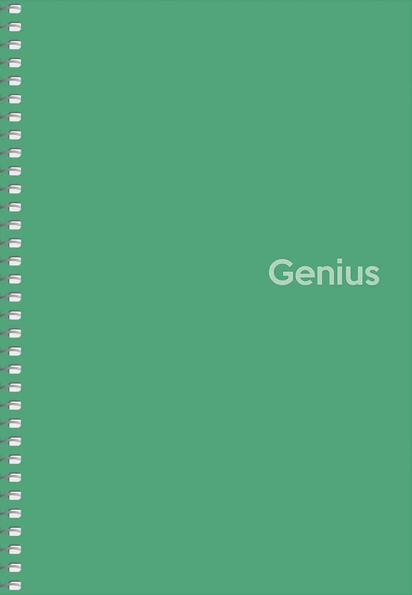 Блокнот на спіралі А5 Genius 80 аркушів клітинка пластик півпрозорий Translucent A5-080-6806K