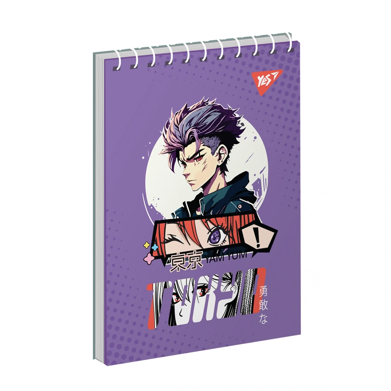 Блокнот YES А6/80 аркушів одинарна спіраль Anime Tokyo