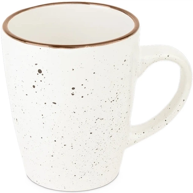 Чашка Well Done WD-5010W 350мл біла з коричневими точками — фото 2