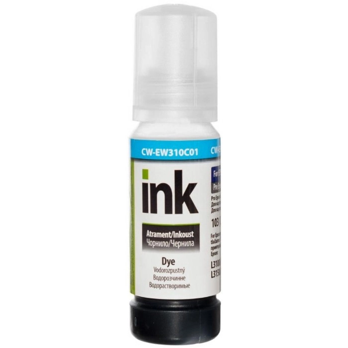 Чорнило ColorWay Epson 103 L3100/3110/3150/3151 70мл Cyan (CW-EW310C01) — фото 2