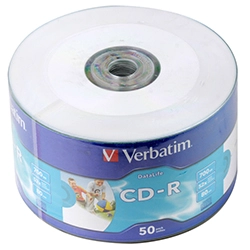 Диск CD-R, VERBATIM 700Mb, 52х, 80min, Wrap 50 pcs — фото 2