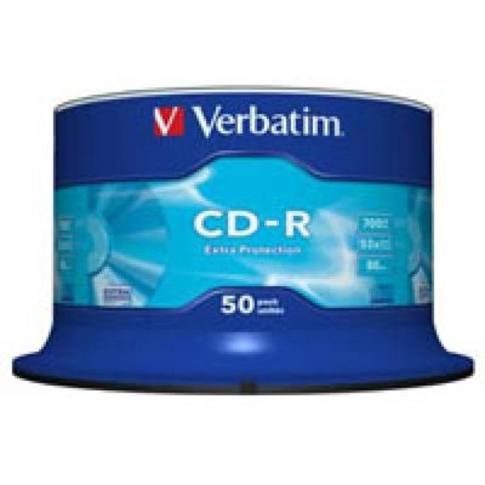 Диск CD Verbatim CD-R 700Mb 52x Cake box 50 Extra (43351) — фото 2