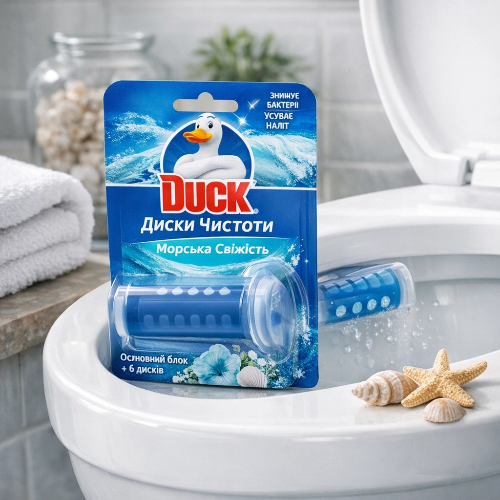 Диски чистоти Duck Морська свіжість основний блок