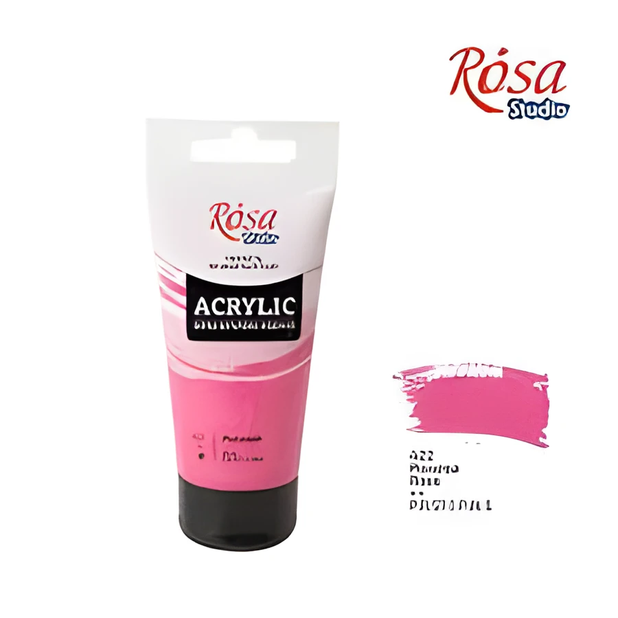 Фарба акрилова, Рожева, 75 мл, ROSA Studio