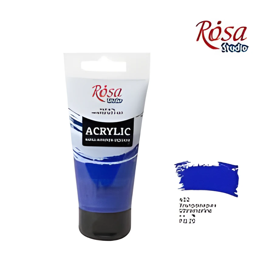 Фарба акрилова, Ультрамарин, 75 мл, ROSA Studio