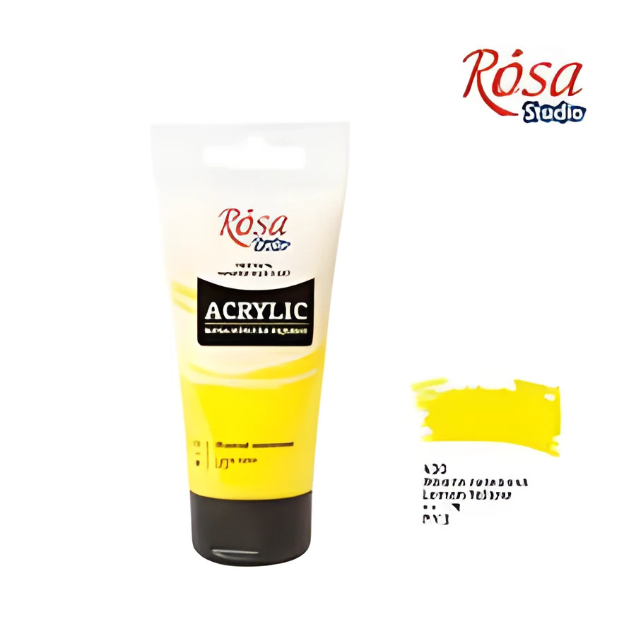 Фарба акрилова ROSA Studio Жовта 75 мл