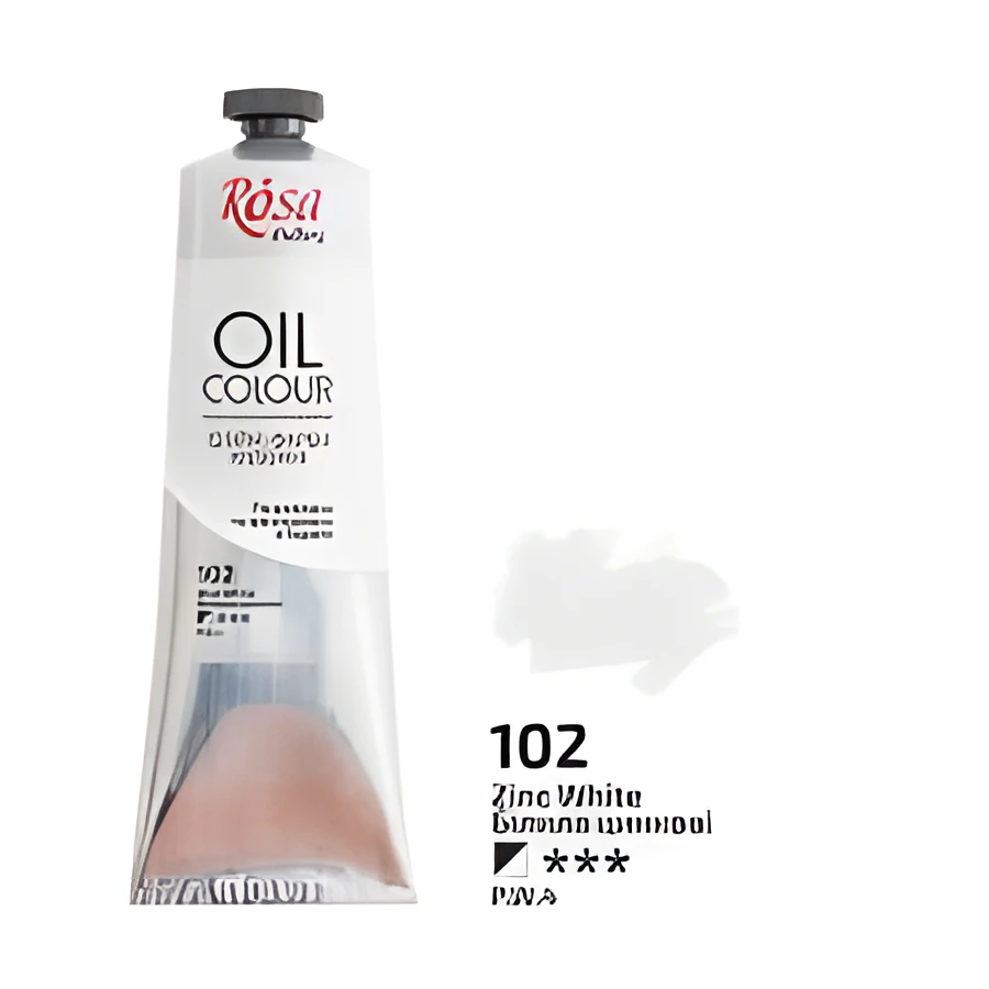 Фарба олійна Білила цинкові 45мл ROSA Studio