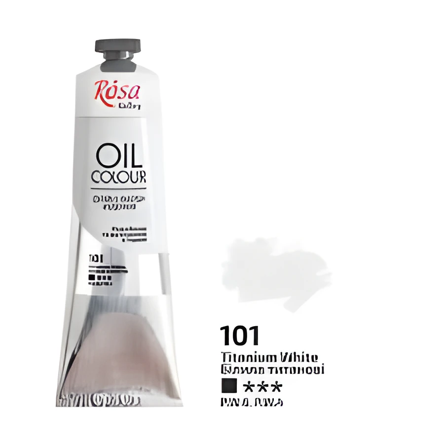 Фарба олійна Білила титанові 45мл ROSA Studio