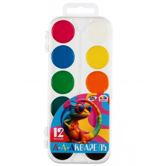 Фарби акварельні медові Офіс Центр 12 кольорів 200106ОС — фото 3