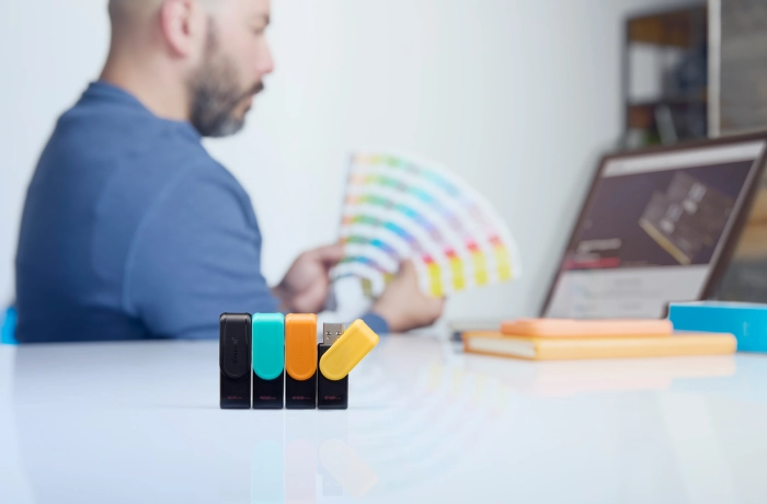 Флеш-накопичувач USB3.2 64GB Kingston DataTraveler Exodia S Black (DTXS/64GB) — фото 2